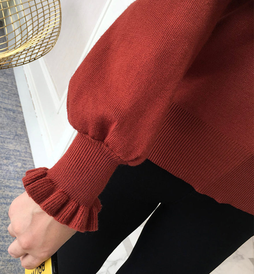 schöner Langarmpullover 369