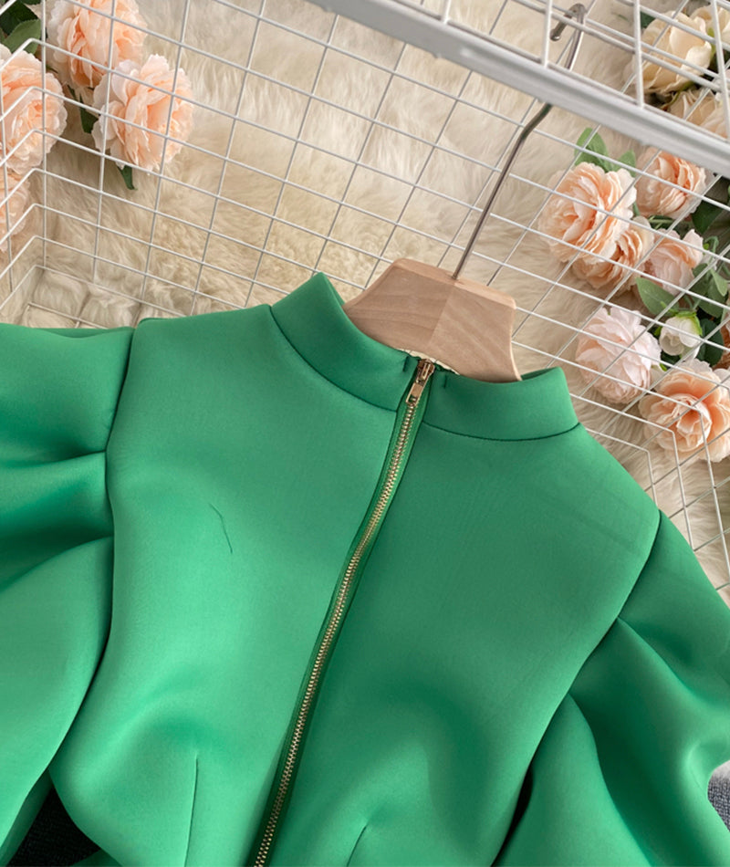 Hauts à manches bouffantes mignons 355