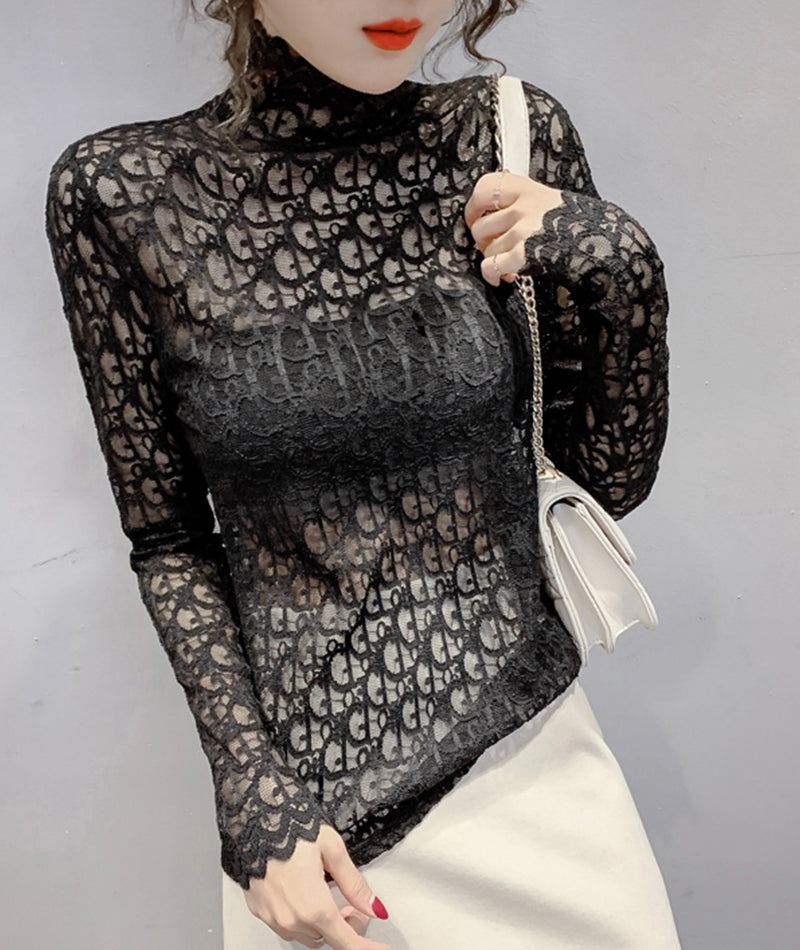 Stylisches durchsichtiges Top 366 aus Spitze