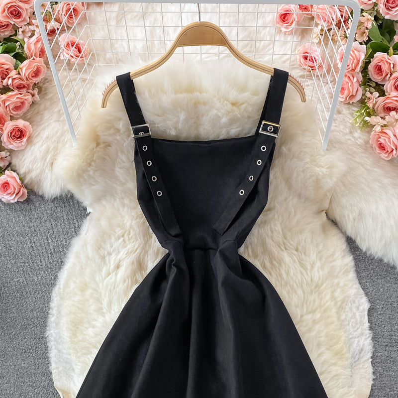 Lovely A line corduroy dress fashion dress 392