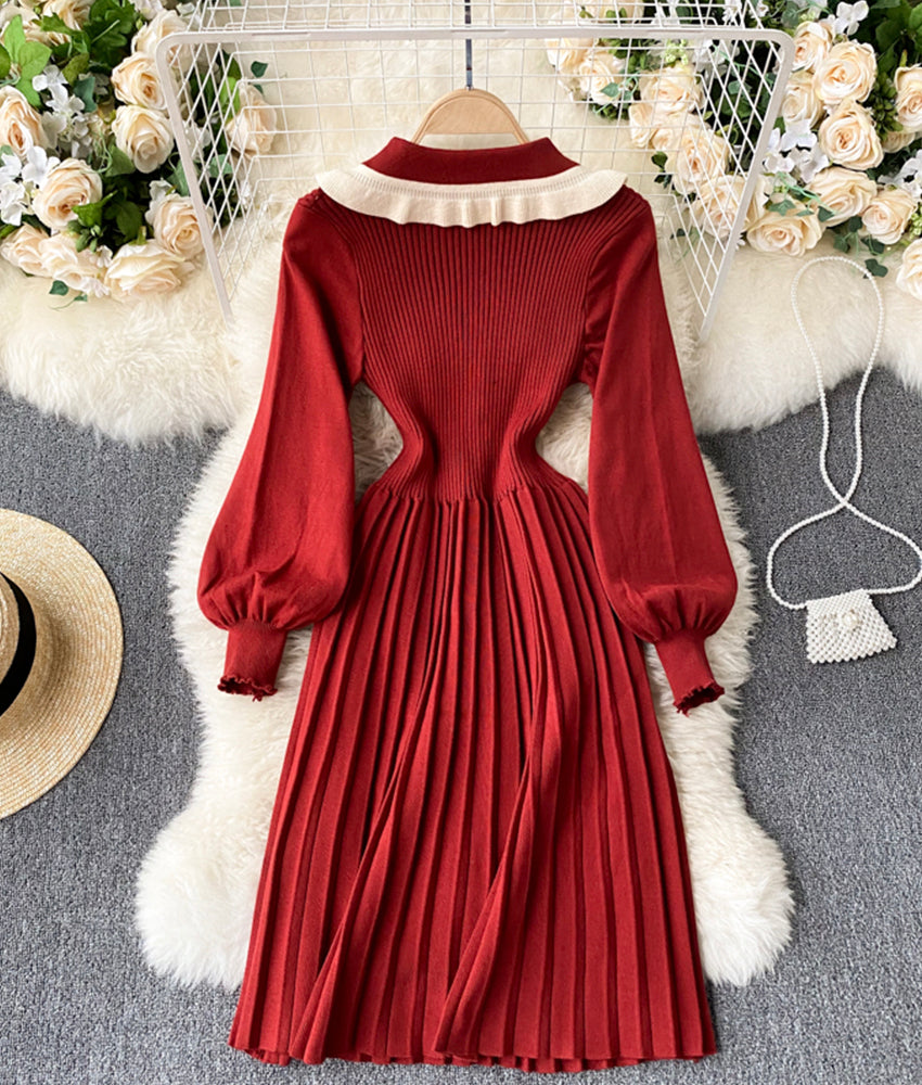 Süßer Reverspullover mit langen Ärmeln 174