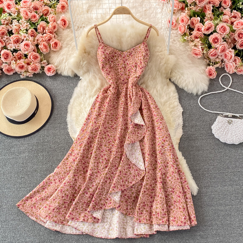 Cute A line flora short dress fashion dress 402