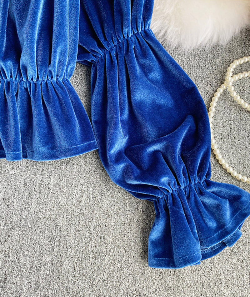 Oberteile langärmlige Samtoberteile 379