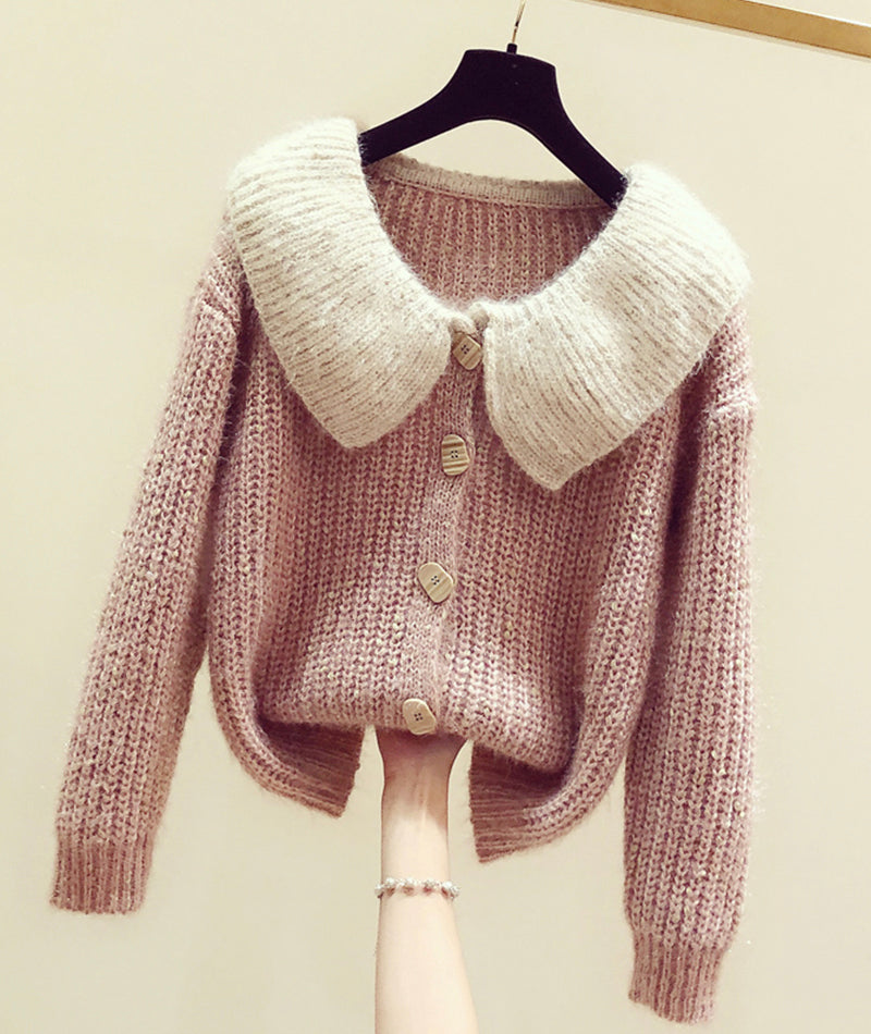 Lovely pink long sleeve sweater 129