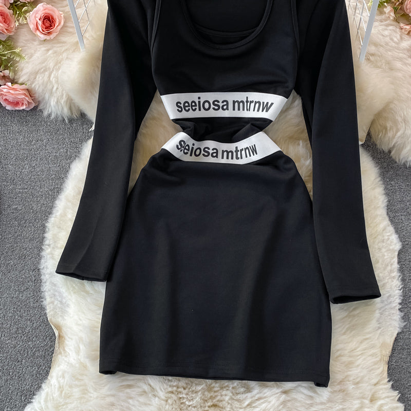 Robe à deux pièces avec col et sac à bandoulière 2857