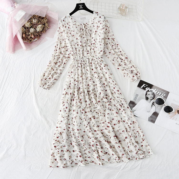 Long skirt with irregular ruffle and bottom 2299