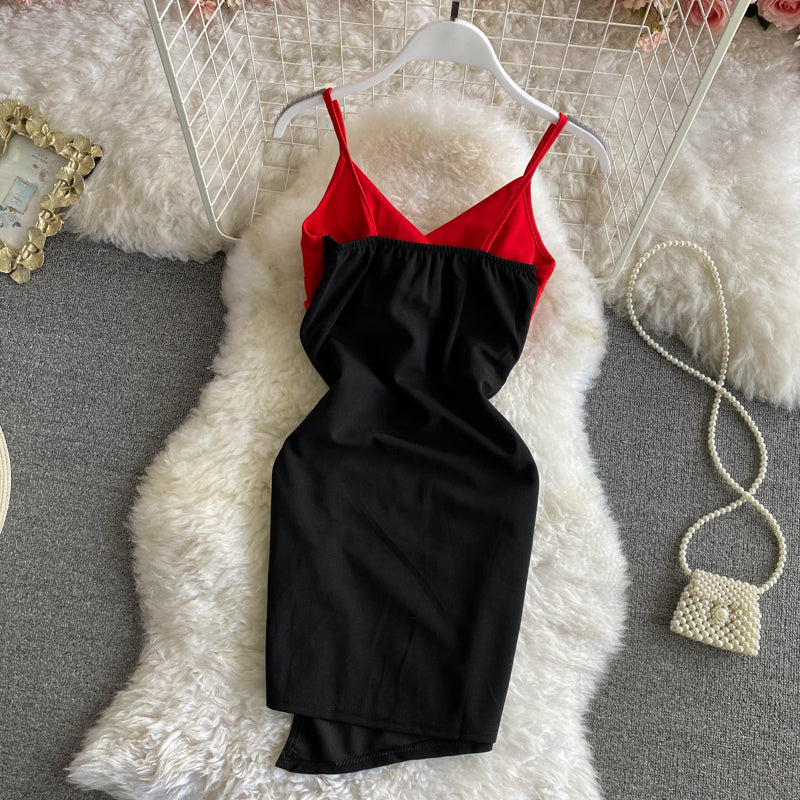 Slim slim strapless dress sexy suspender skirt Hip Wrap Skirt 3174