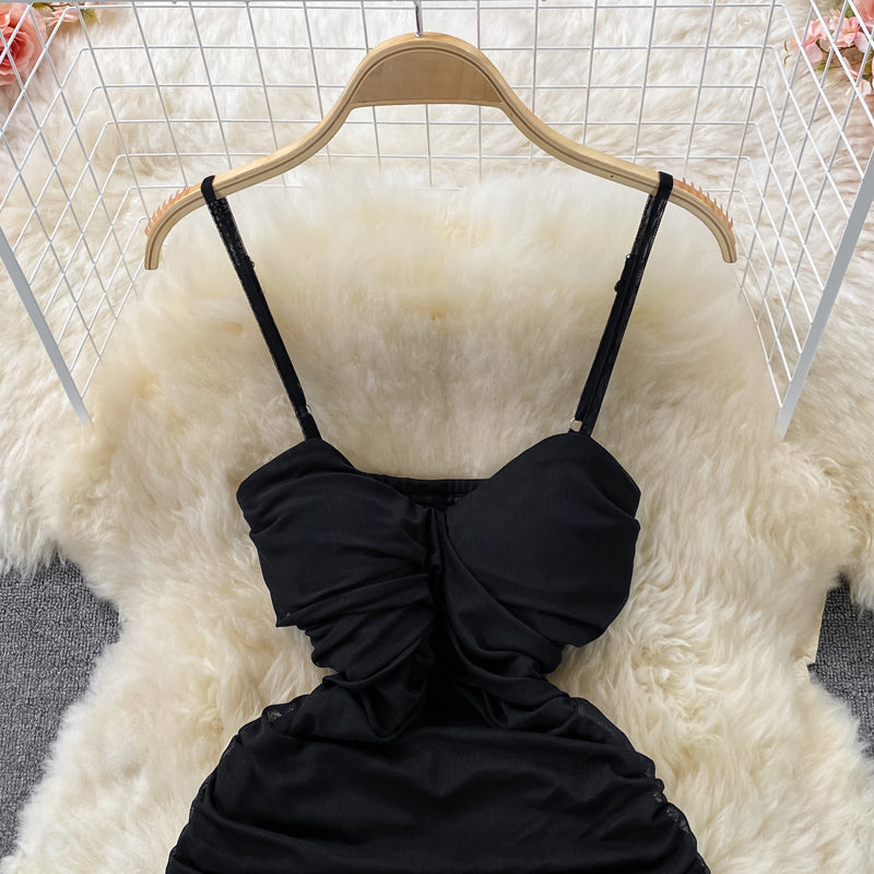 Small sexy Spice Girl backless suspender dress 2804