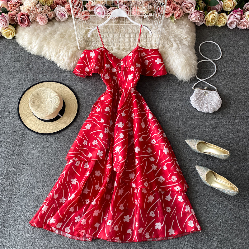 Off shoulder strapless dress 3409