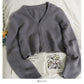 Women's cardigan long sleeve short single breasted sweater  1816
