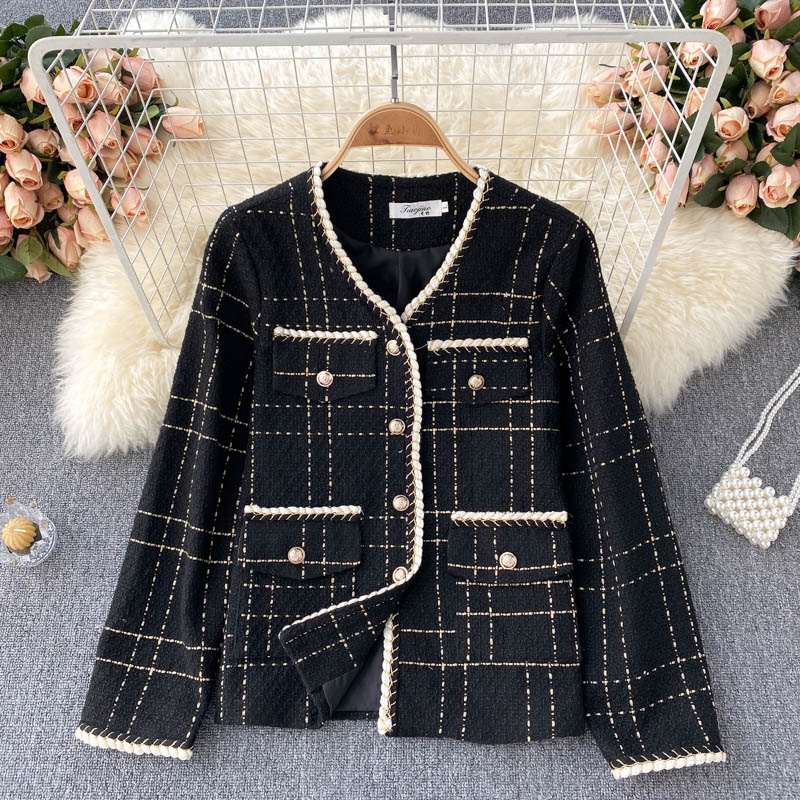 Small fragrance short coat female 1509