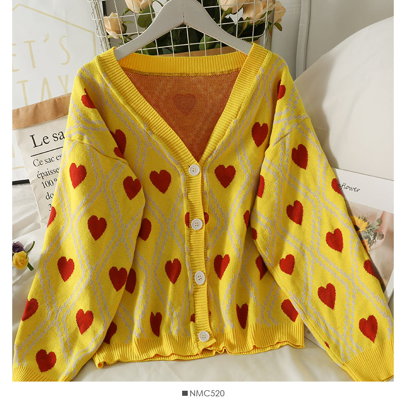 Einreihige Strickjacke im Vintage-Diamant-Check im Hongkong-Stil von 1946