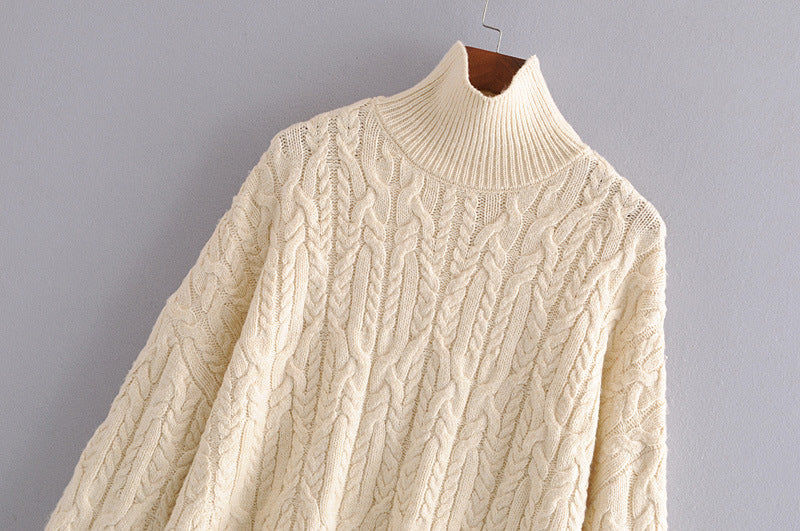 Damen Rollkragenpullover für den Herbst Achtfädiger Strick 1370