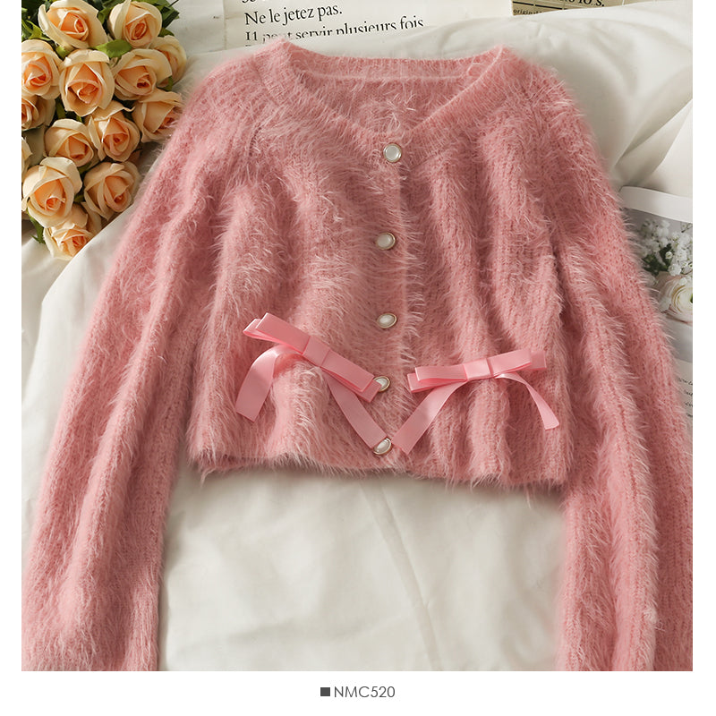 Women's autumn decoration, slim body, short long sleeved sweater 1891