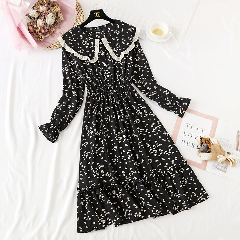Super Fairy Doll collar love dress female chiffon shirt 2288
