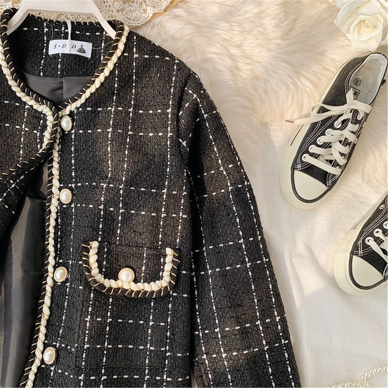 Fashion small fragrant clothes short coat cardigan women 1630