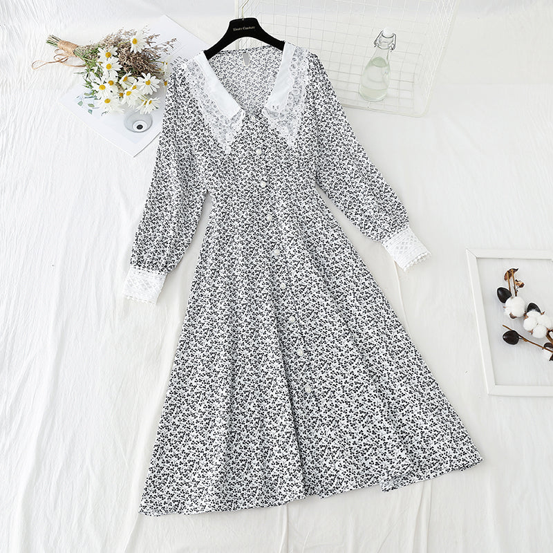 Robe patchwork fleurie coréenne 2244