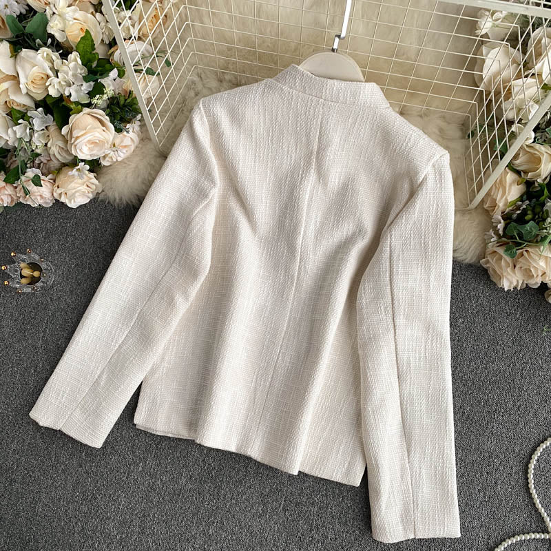 Women's Retro slim fit and versatile long sleeved jacket 1492