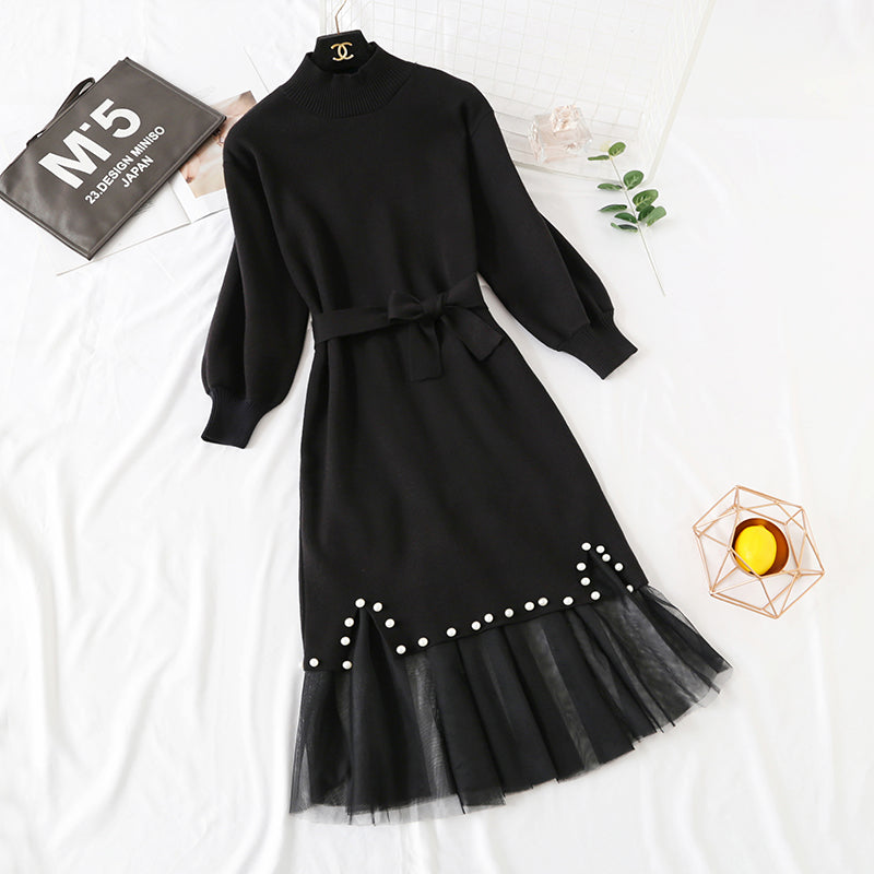 French minority skirt is a fairy net red bottomed long skirt suit 2457