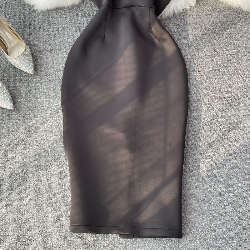 Robe bustier à épaules dénudées 2743