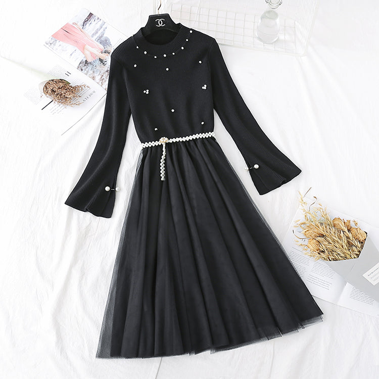 New Style Temperament Lady sanfter Windfeen-Netzrock 2369