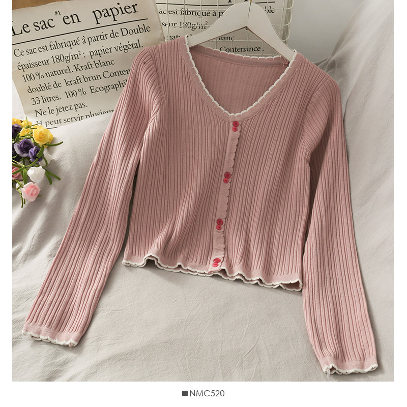 Slim vertical stripe sweater 1704