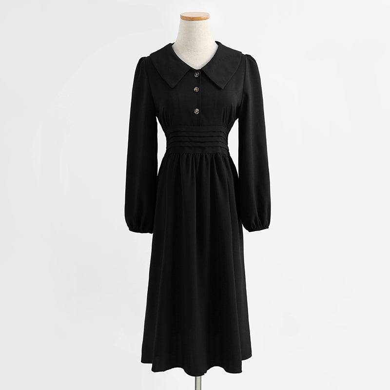 Red Fairy skirt college style long sleeve retro literary temperament skirt 2319