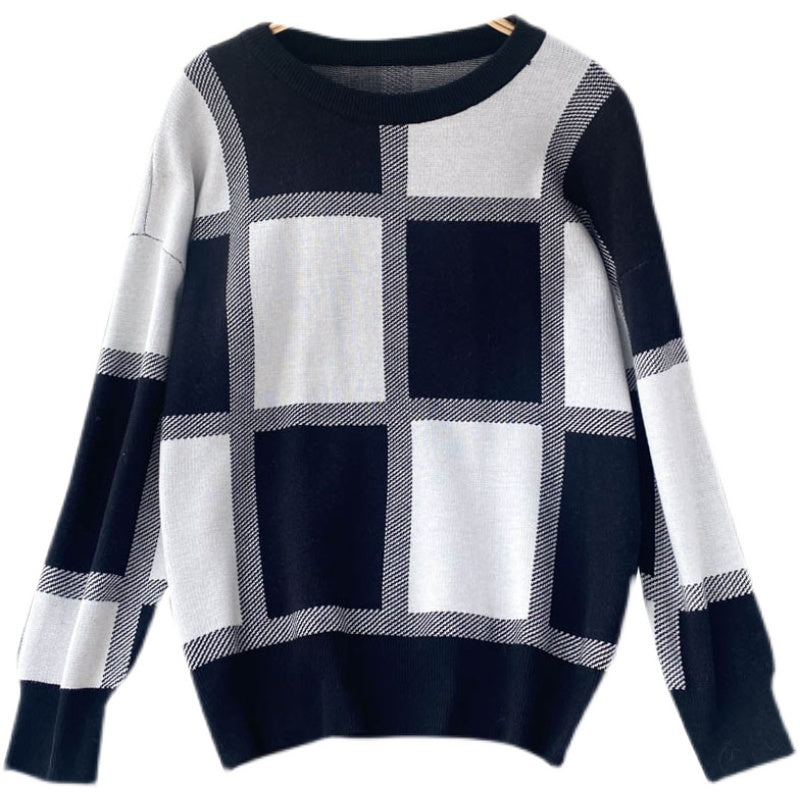 Lazy Pullover Sweater female design sense minority 1619