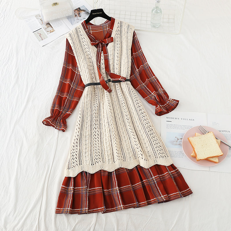 Foreign fashion net red chiffon bottomed dress 2222