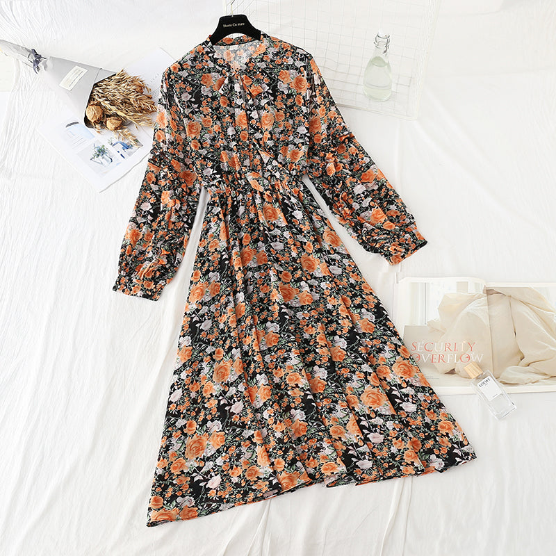 The new lace up chiffon skirt is thin and gentle, with a skirt inside 2310