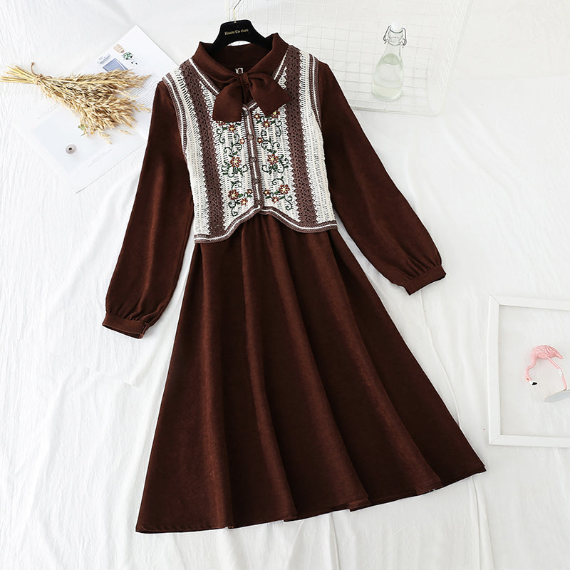 French Vintage winter suit dress 2178