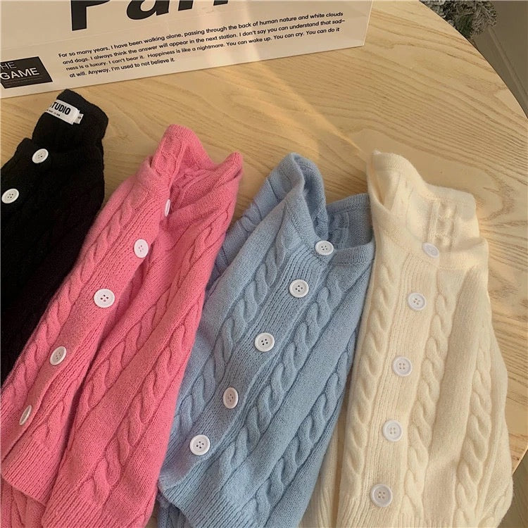 New, soft sweater, loose, languid twist cardigans 1431