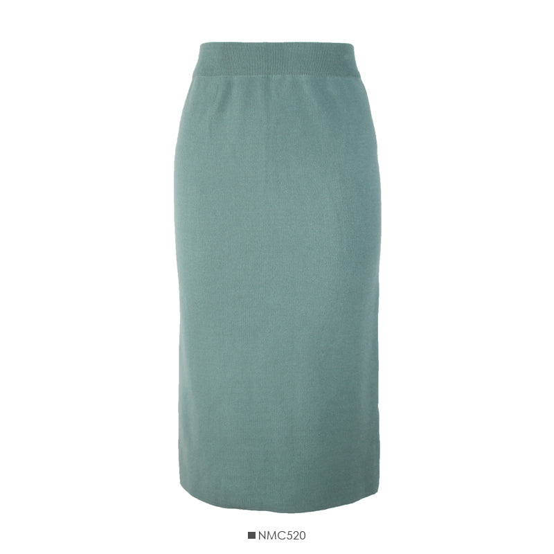 Slim medium length split Hip Wrap Skirt 2505
