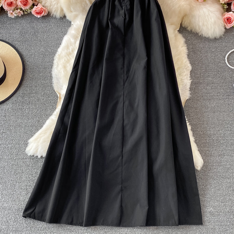 First love girl vacation suspender beautiful back beach skirt 2998