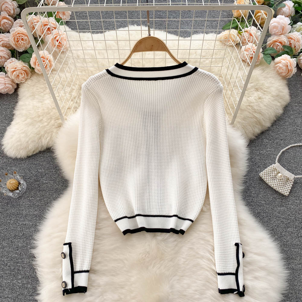 Cute knitted cardigan tops knitted cardigan sweater 1486