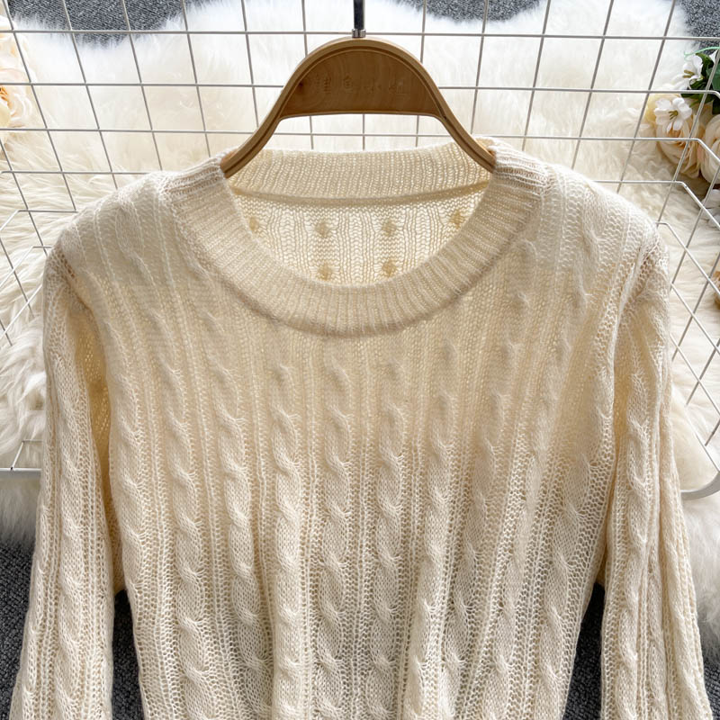 Twist sweater women's Pullover Sweater 1611