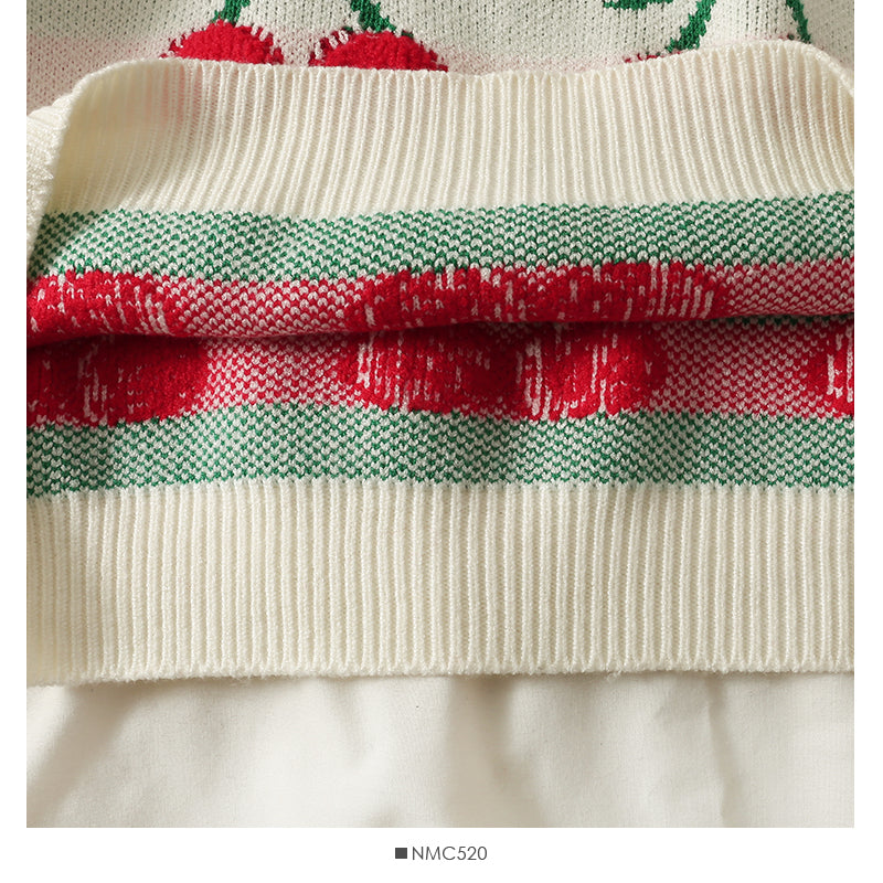 Cute cherry long sleeve sweater 1484