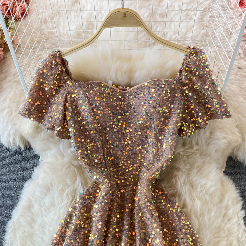 Robe de luxe légère haut de gamme à paillettes 2899