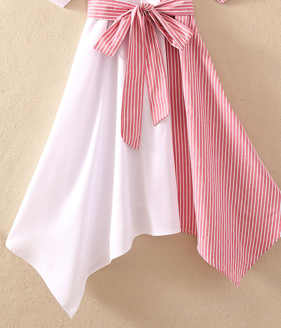 Robe à rayures irrégulières unique pour femme 1232
