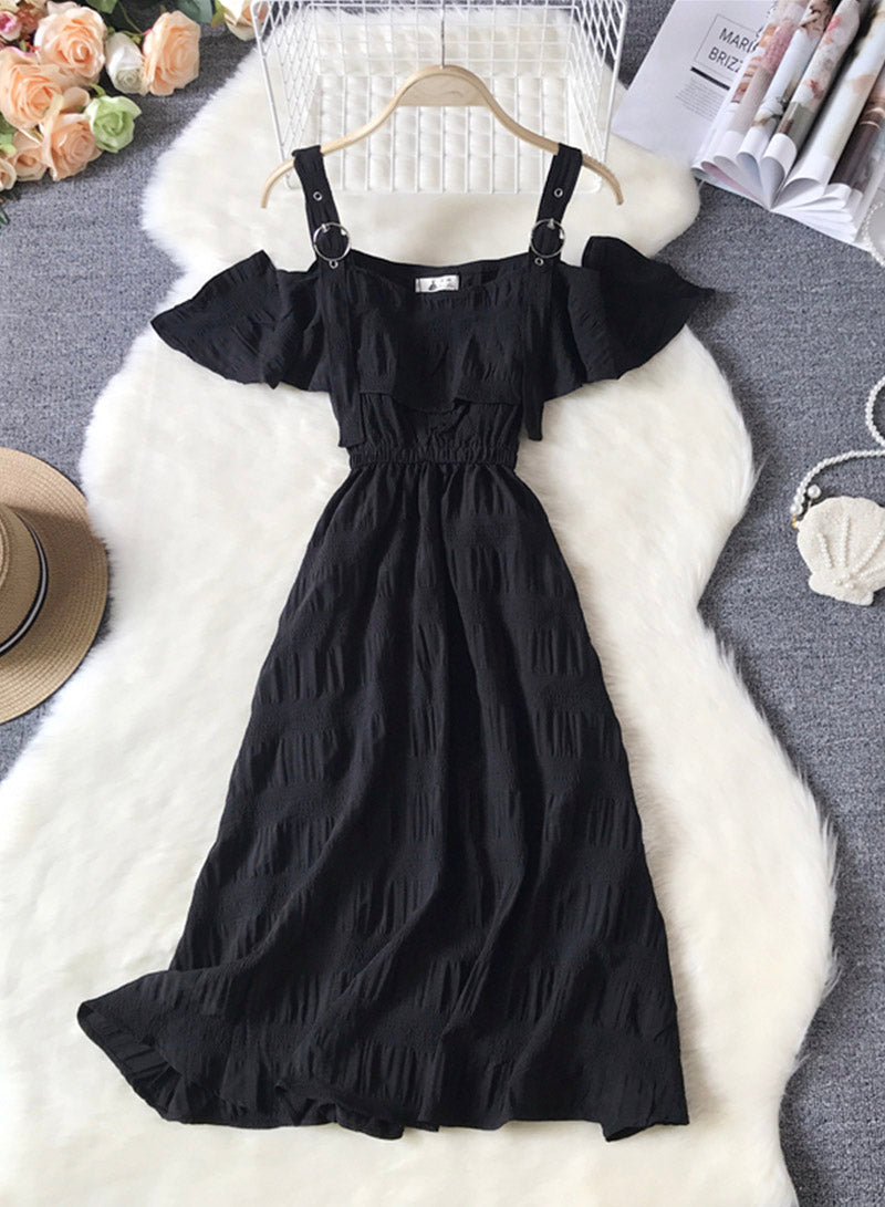 Cute A line short dress summer dress 1107