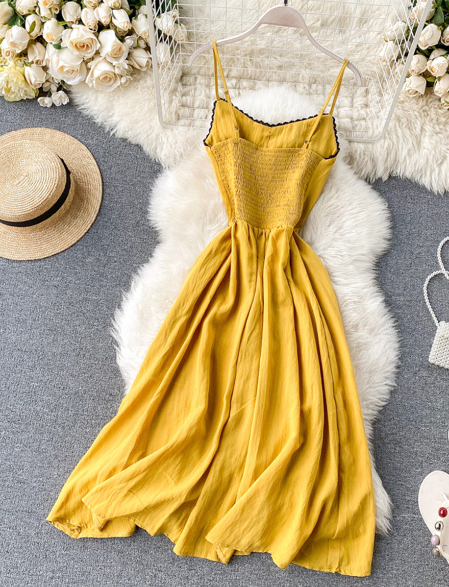 Jolie robe de fille brodée en forme de A 1168