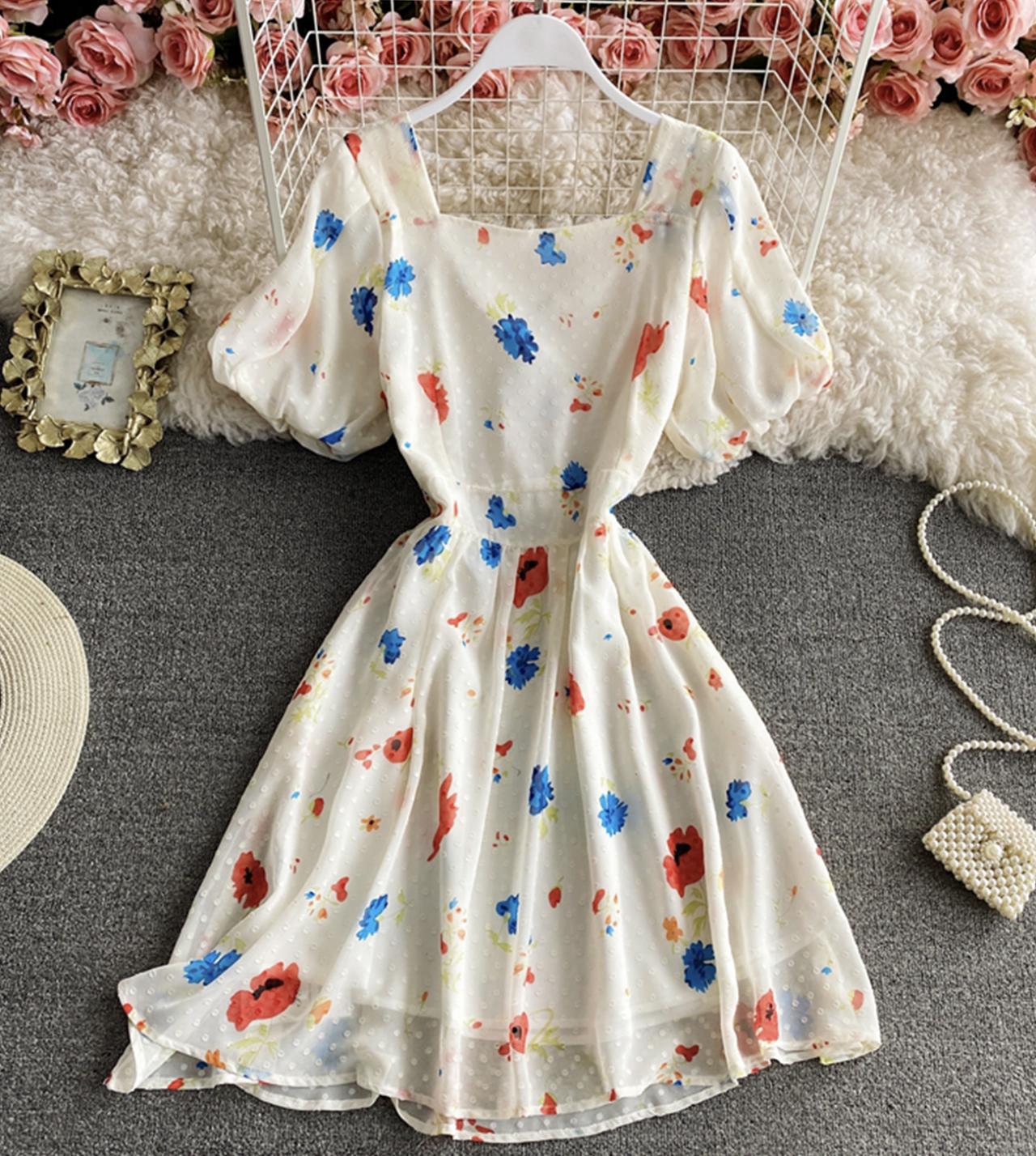 Sweet A line short dress 783