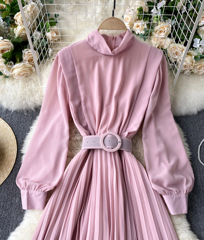 Elegantes Chiffonkleid in A-Linie Modekleid 907