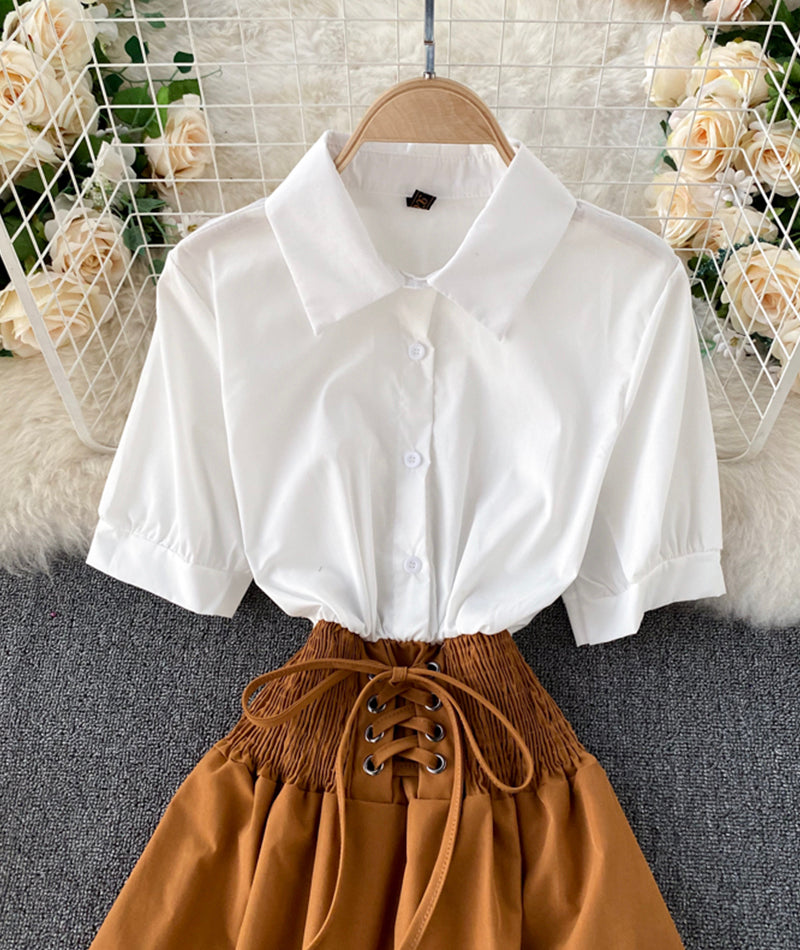 Lovely A line splicing dress 929