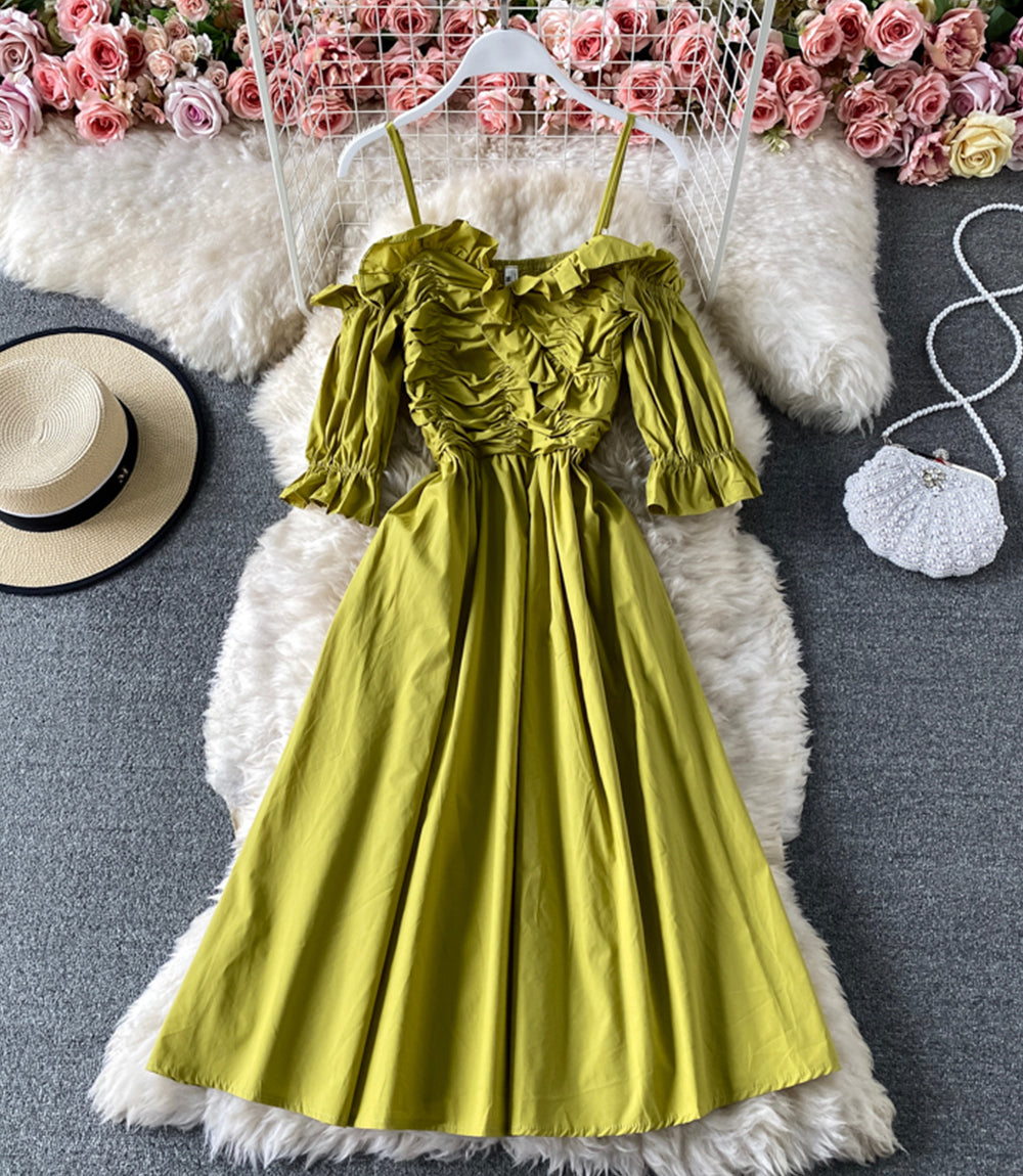 Cute A line short dress 849