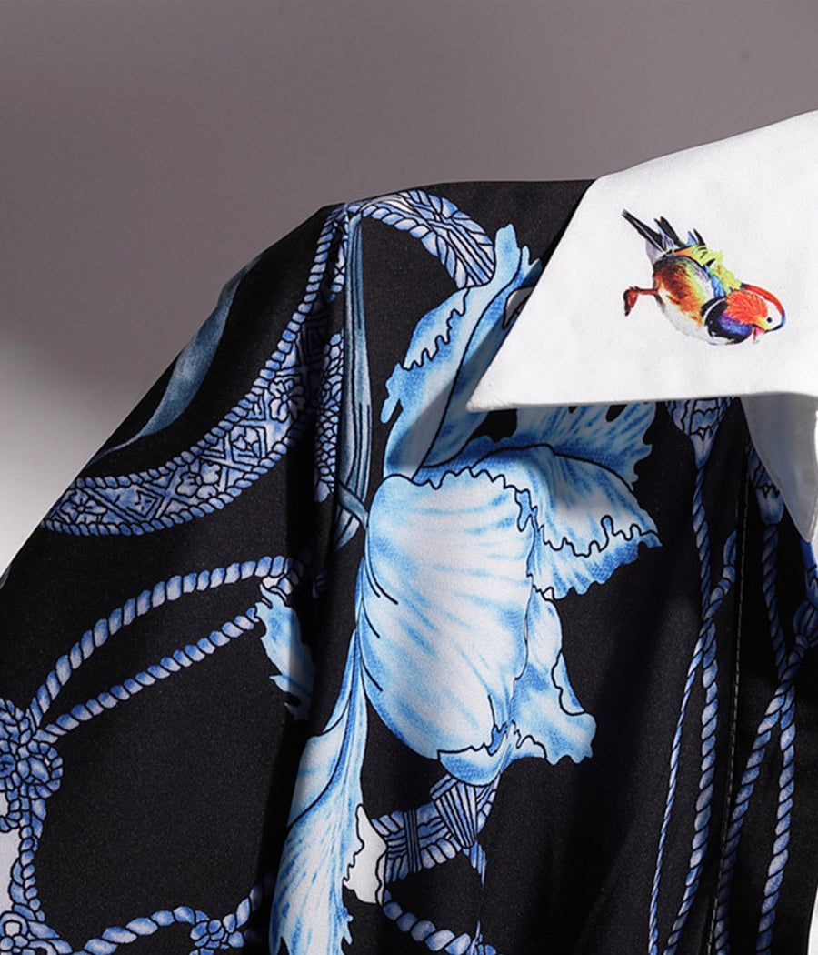 Schickes Sommerkleid mit unregelmäßigen Nähten 1272