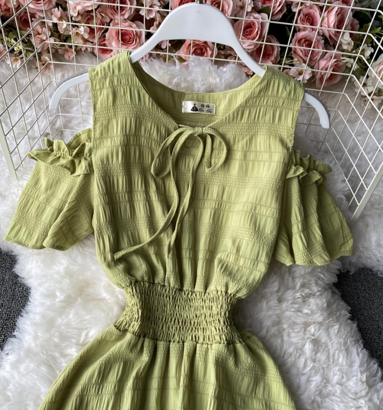 Cute A line short dress fashion dress 727