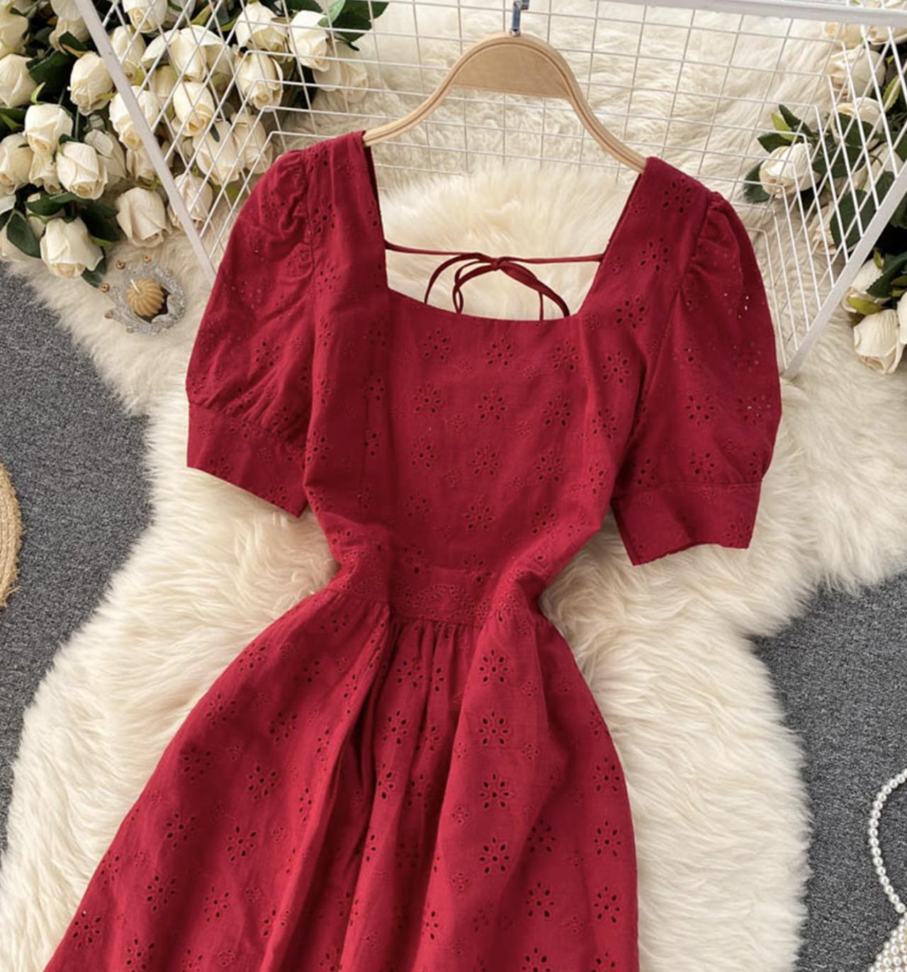 Cute A line short dress fashion dress 699