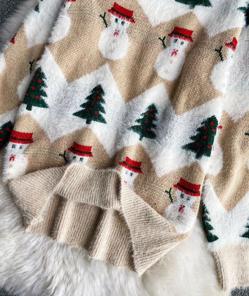 Sweater cute Christmas pattern sweater 059