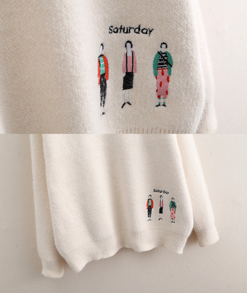 Sweater Saturday thick sweater 074